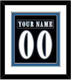 Washington Nameplate & Number (Back) Combined - Alternate Black (2024-2025) - Double Mat 1
