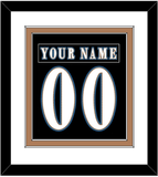 Washington Nameplate & Number (Back) Combined - Alternate Black (2024-2025) - Double Mat 2