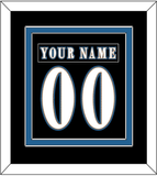 Washington Nameplate & Number (Back) Combined - Alternate Black (2024-2025) - Double Mat 3