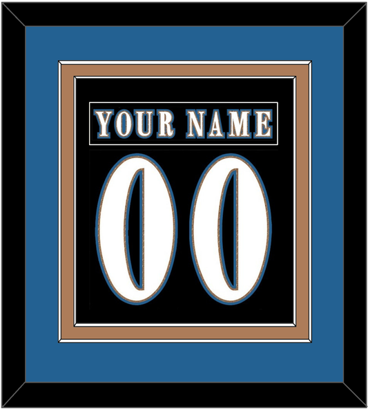 Washington Nameplate & Number (Back) Combined - Alternate Black (2024-2025) - Signature Tier 5