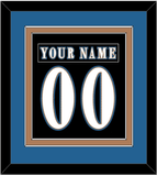 Washington Nameplate & Number (Back) Combined - Alternate Black (2024-2025) - Double Mat 5