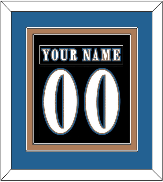 Washington Nameplate & Number (Back) Combined - Alternate Black (2024-2025) - Signature Tier 5