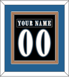 Washington Nameplate & Number (Back) Combined - Alternate Black (2024-2025) - Double Mat 5