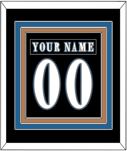 Washington Nameplate & Number (Back) Combined - Alternate Black (2024-2025) - Premier Tier 2