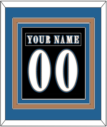 Washington Nameplate & Number (Back) Combined - Alternate Black (2024-2025) - Premier Tier 3
