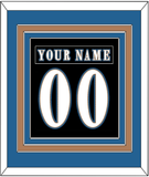 Washington Nameplate & Number (Back) Combined - Alternate Black (2024-2025) - Triple Mat 3