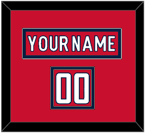 Washington Nameplate & Number (Shoulder) - Home Red - Signature Tier 1