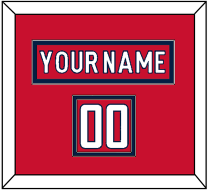 Washington Nameplate & Number (Shoulder) - Home Red - Signature Tier 1