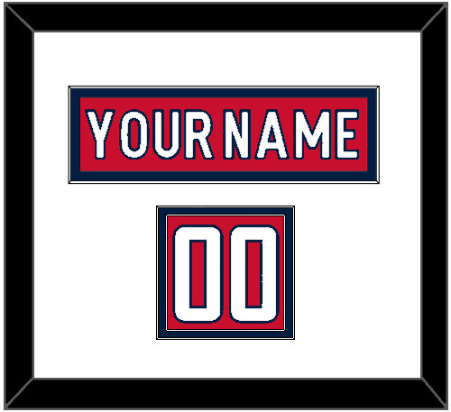 Washington Nameplate & Number (Shoulder) - Home Red - Signature Tier 2