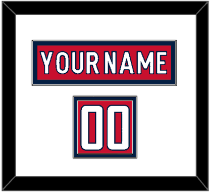 Washington Nameplate & Number (Shoulder) - Home Red - Signature Tier 2
