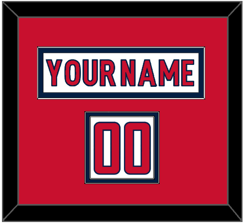 Washington Nameplate & Number (Shoulder) - Road White - Signature Tier 1