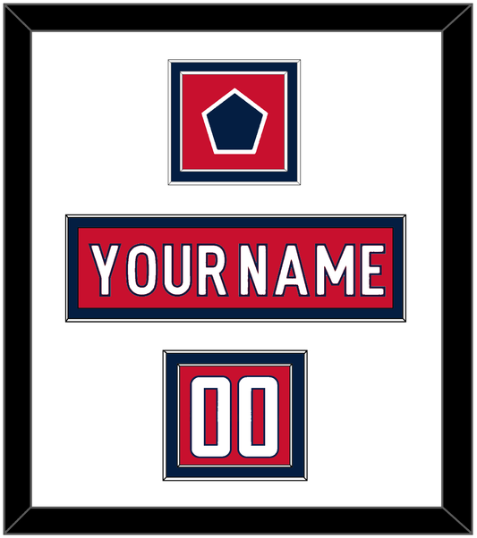 Washington Nameplate, Number (Shoulder) & Jersey Logo Patch - Home Red - Signature Tier 2