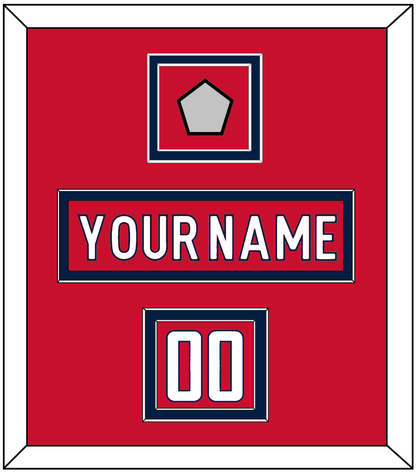 Washington Nameplate, Number (Shoulder) & 2018 Stanley Cup Champions Patch - Home Red - Signature Tier 1
