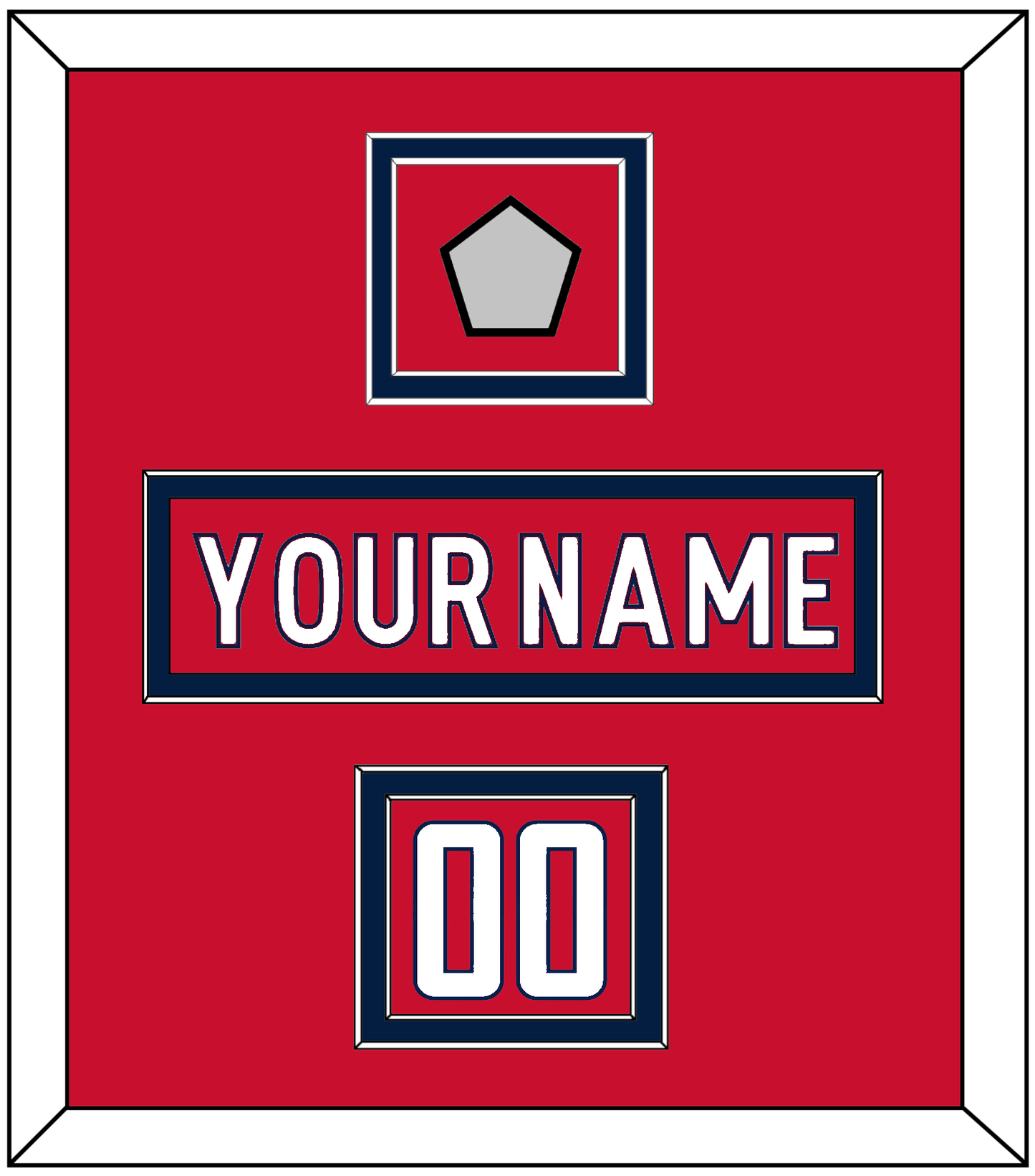 Washington Nameplate, Number (Shoulder) & 2018 Stanley Cup Finals Patch - Home Red - Signature Tier 1