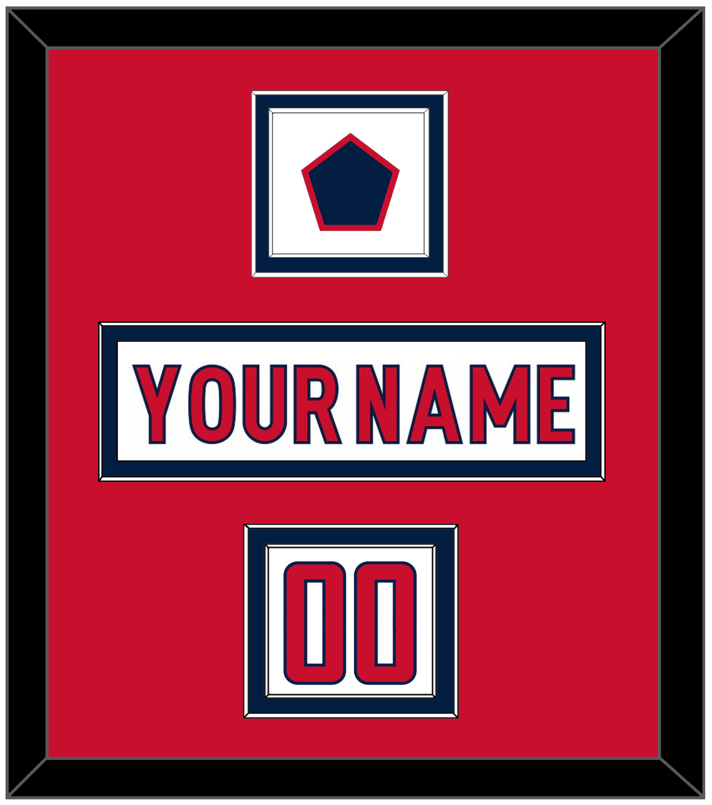Washington Nameplate, Number (Shoulder) & Jersey Logo Patch - Road White - Signature Tier 1