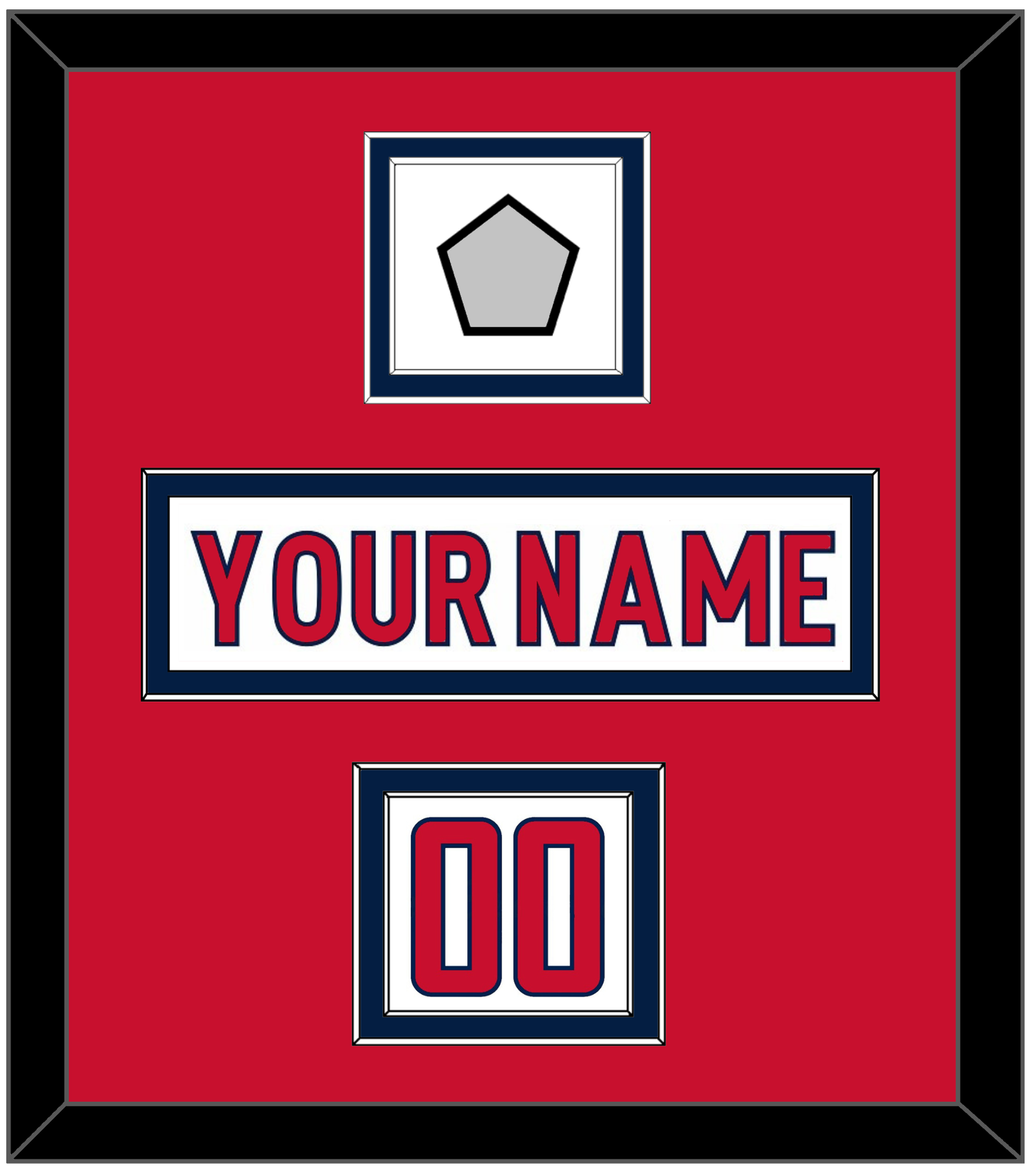 Washington Nameplate, Number (Shoulder) & 2018 Stanley Cup Finals Patch - Road White - Signature Tier 1