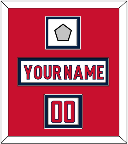 Washington Nameplate, Number (Shoulder) & 2018 Stanley Cup Finals Patch - Road White - Signature Tier 1