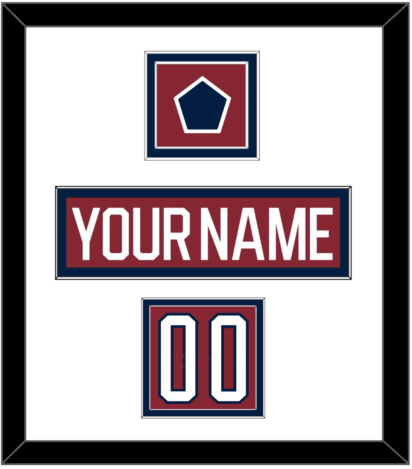 Washington Nameplate, Number (Shoulder) & 2015 Winter Classic Patch - Garnet Jersey - Signature Tier 1