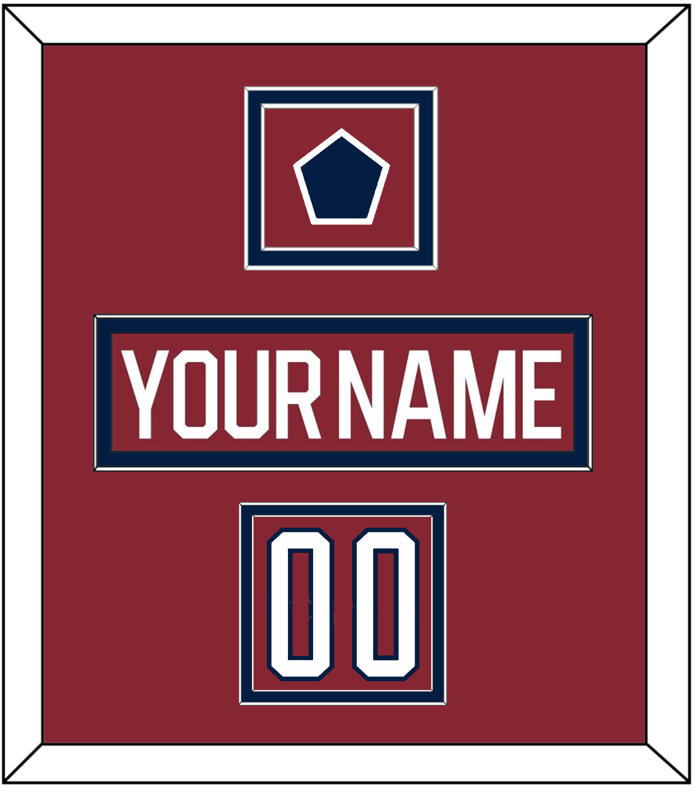 Washington Nameplate, Number (Shoulder) & 2015 Winter Classic Patch - Garnet Jersey - Signature Tier 2