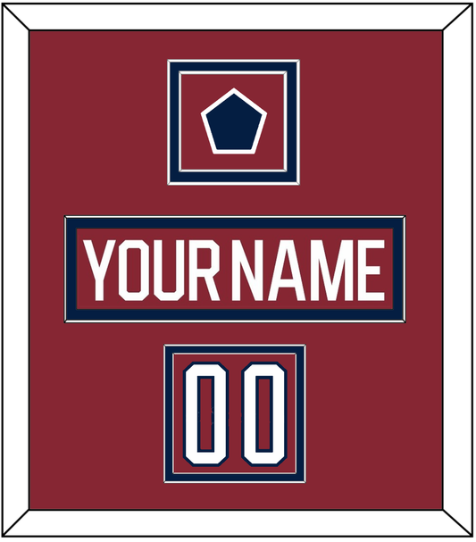 Washington Nameplate, Number (Shoulder) & 2015 Winter Classic Patch - Garnet Jersey - Signature Tier 2