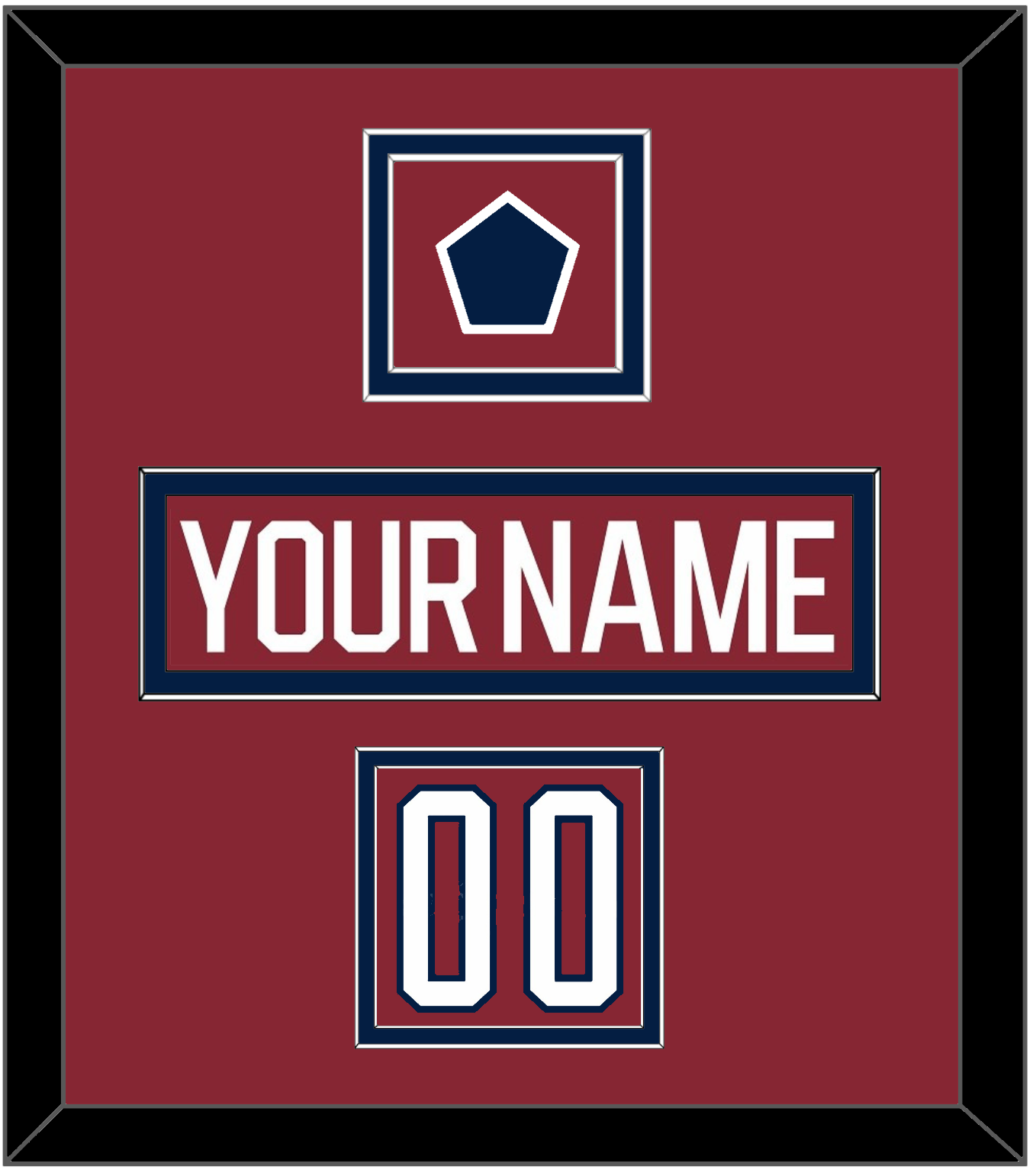 Washington Nameplate, Number (Shoulder) & 2015 Winter Classic Patch - Garnet Jersey - Signature Tier 2