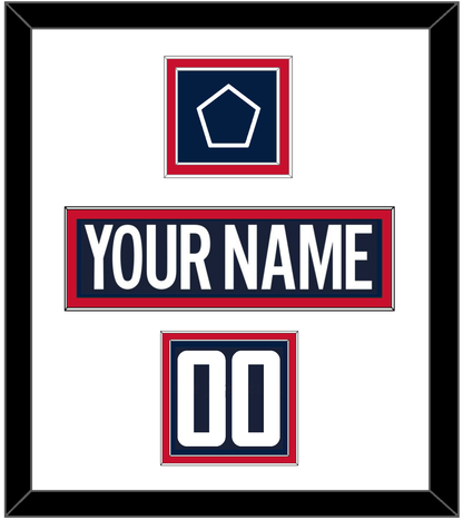 Washington Nameplate, Number (Shoulder) & 2018 Stadium Series Patch - Blue Jersey - Signature Tier 1