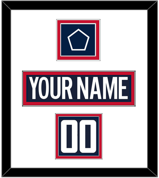 Washington Nameplate, Number (Shoulder) & 2018 Stadium Series Patch - Blue Jersey - Signature Tier 1