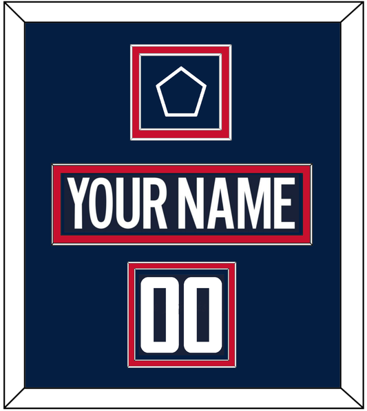 Washington Nameplate, Number (Shoulder) & 2018 Stadium Series Patch - Blue Jersey - Signature Tier 2