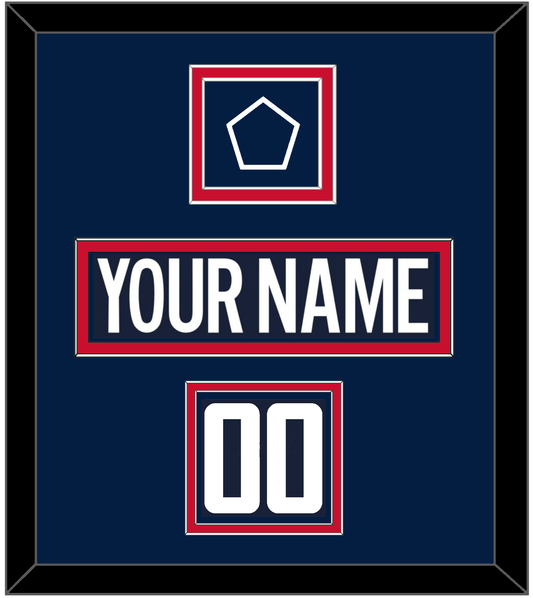 Washington Nameplate, Number (Shoulder) & 2018 Stadium Series Patch - Blue Jersey - Signature Tier 2