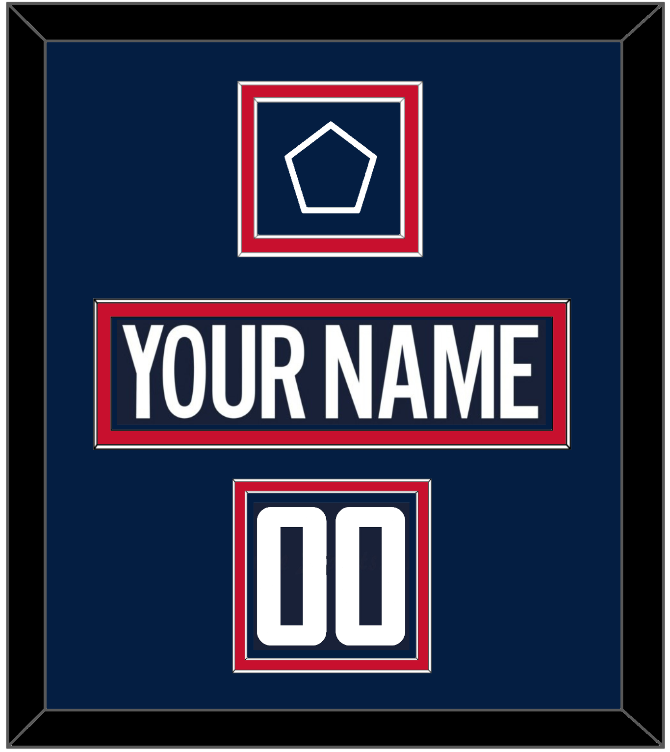 Washington Nameplate, Number (Shoulder) & 2018 Stadium Series Patch - Blue Jersey - Signature Tier 2