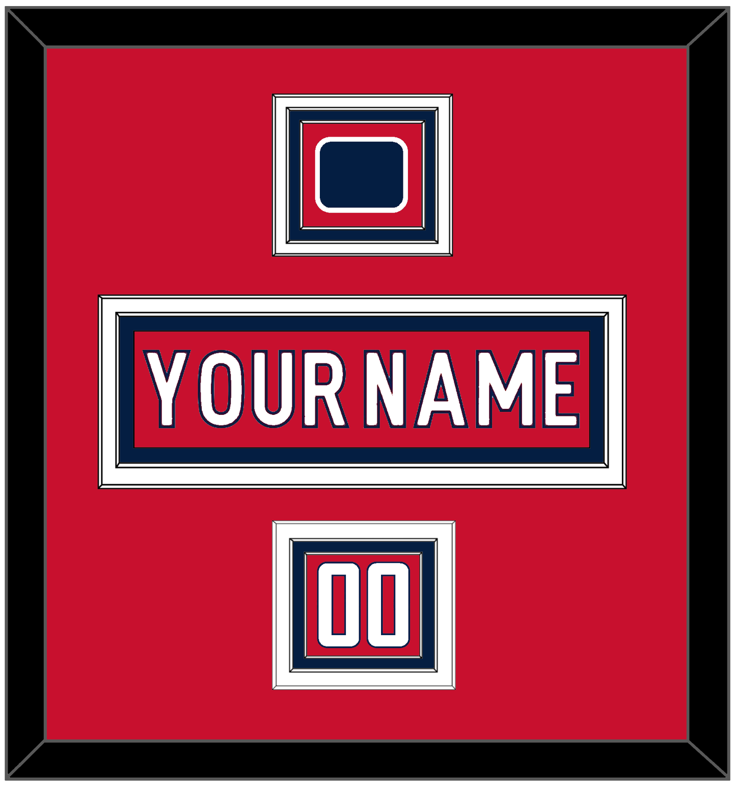 Washington Nameplate, Number (Shoulder) & Jersey Logo Patch - Home Red - Premier Tier 1