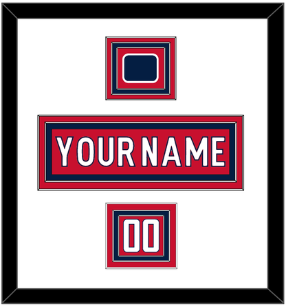 Washington Nameplate, Number (Shoulder) & Jersey Logo Patch - Home Red - Premier Tier 2