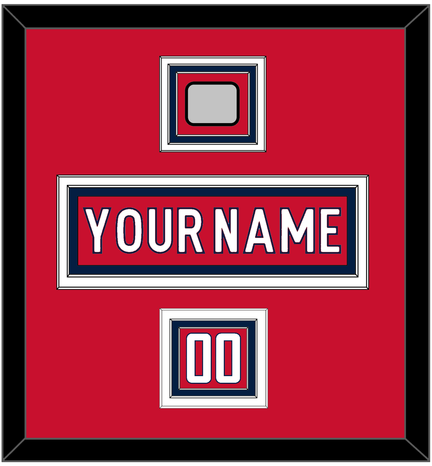 Washington Nameplate, Number (Shoulder) & 2018 Stanley Cup Champions Patch - Home Red - Premier Tier 1