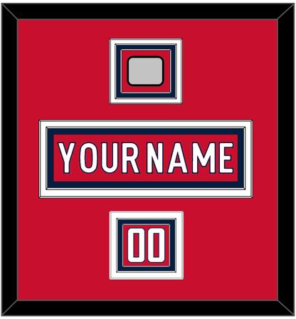 Washington Nameplate, Number (Shoulder) & 2018 Stanley Cup Champions Patch - Home Red - Premier Tier 1