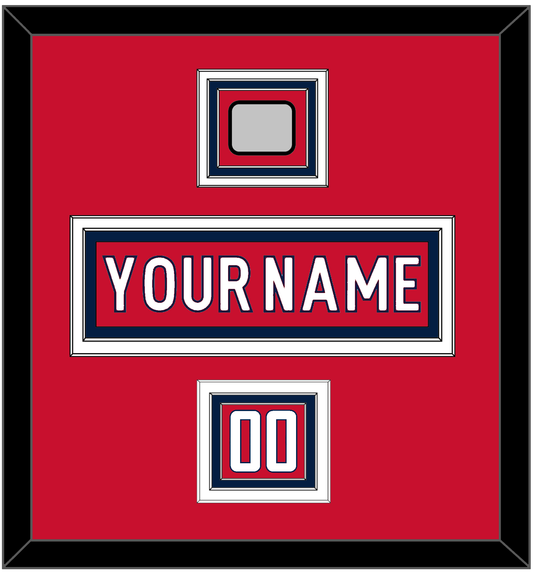Washington Nameplate, Number (Shoulder) & 2018 Stanley Cup Champions Patch - Home Red - Premier Tier 1