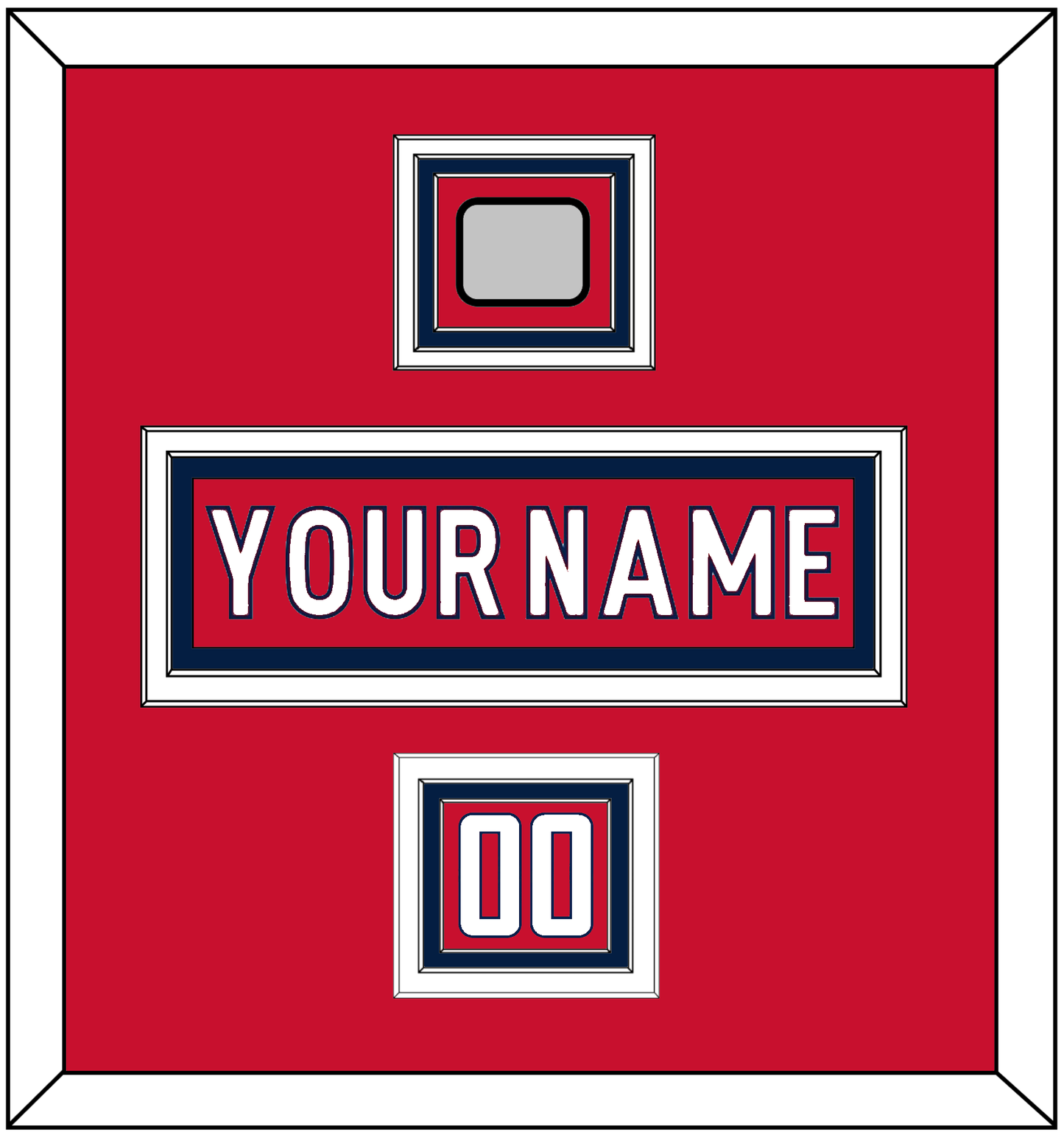Washington Nameplate, Number (Shoulder) & 2018 Stanley Cup Champions Patch - Home Red - Premier Tier 1