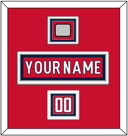 Washington Nameplate, Number (Shoulder) & 2018 Stanley Cup Champions Patch - Home Red - Premier Tier 1