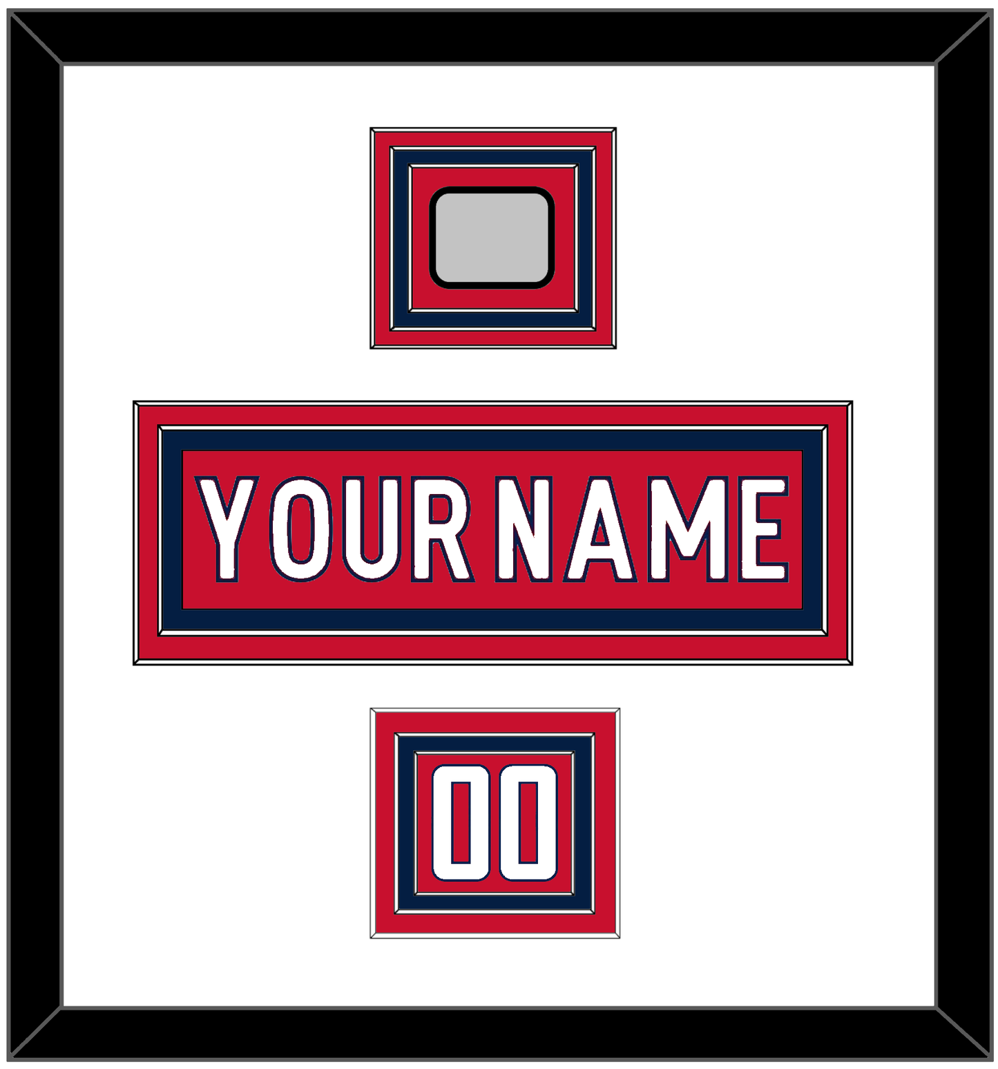 Washington Nameplate, Number (Shoulder) & 2018 Stanley Cup Finals Patch - Home Red - Premier Tier 2