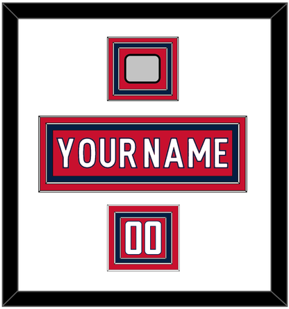 Washington Nameplate, Number (Shoulder) & 2018 Stanley Cup Finals Patch - Home Red - Premier Tier 2