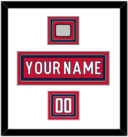 Washington Nameplate, Number (Shoulder) & 2018 Stanley Cup Finals Patch - Home Red - Premier Tier 2