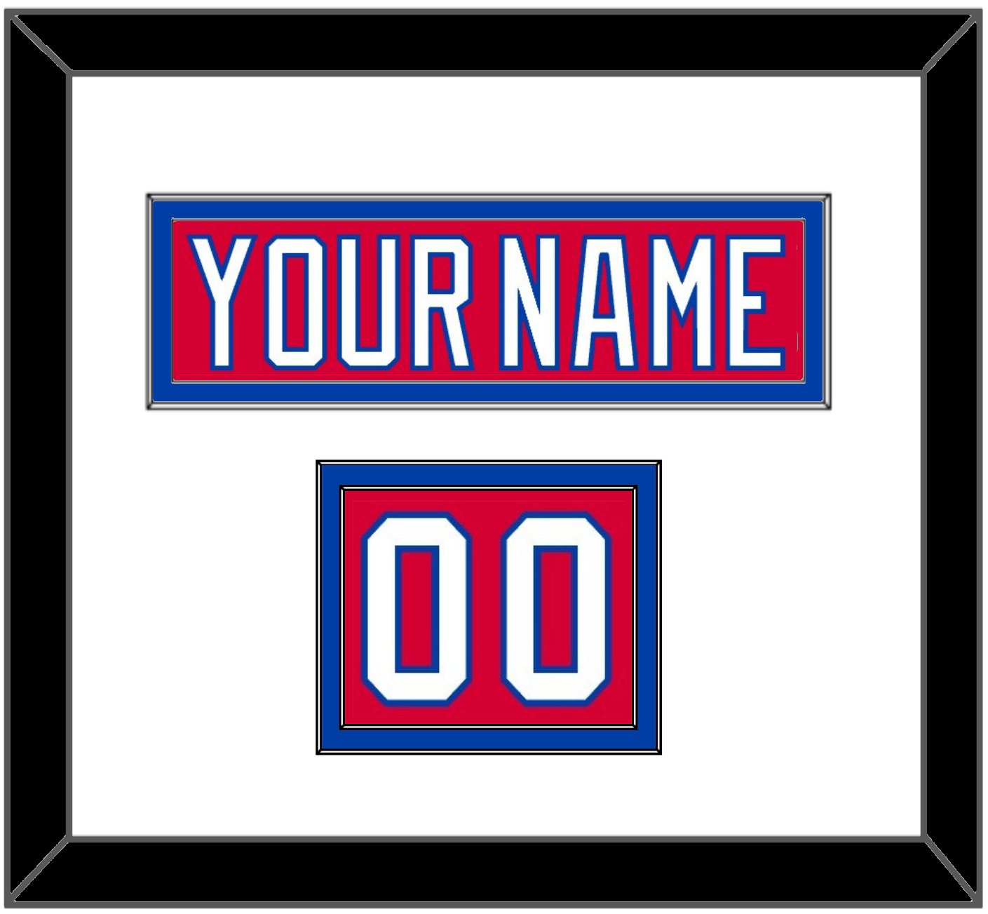 Washington Nameplate & Number (Shoulder) - Alternate Red (2015-2017) - Signature Tier 1