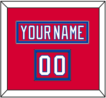 Washington Nameplate & Number (Shoulder) - Alternate Red (2015-2017) - Signature Tier 2
