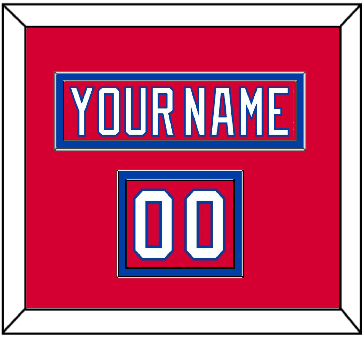 Washington Nameplate & Number (Shoulder) - Alternate Red (2018-2020) - Signature Tier 2