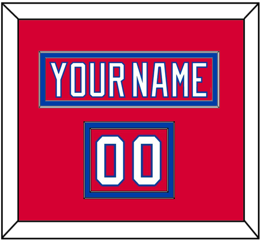 Washington Nameplate & Number (Shoulder) - Alternate Red (2018-2020) - Signature Tier 2