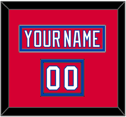 Washington Nameplate & Number (Shoulder) - Road Red (1987-1995) - Signature Tier 2