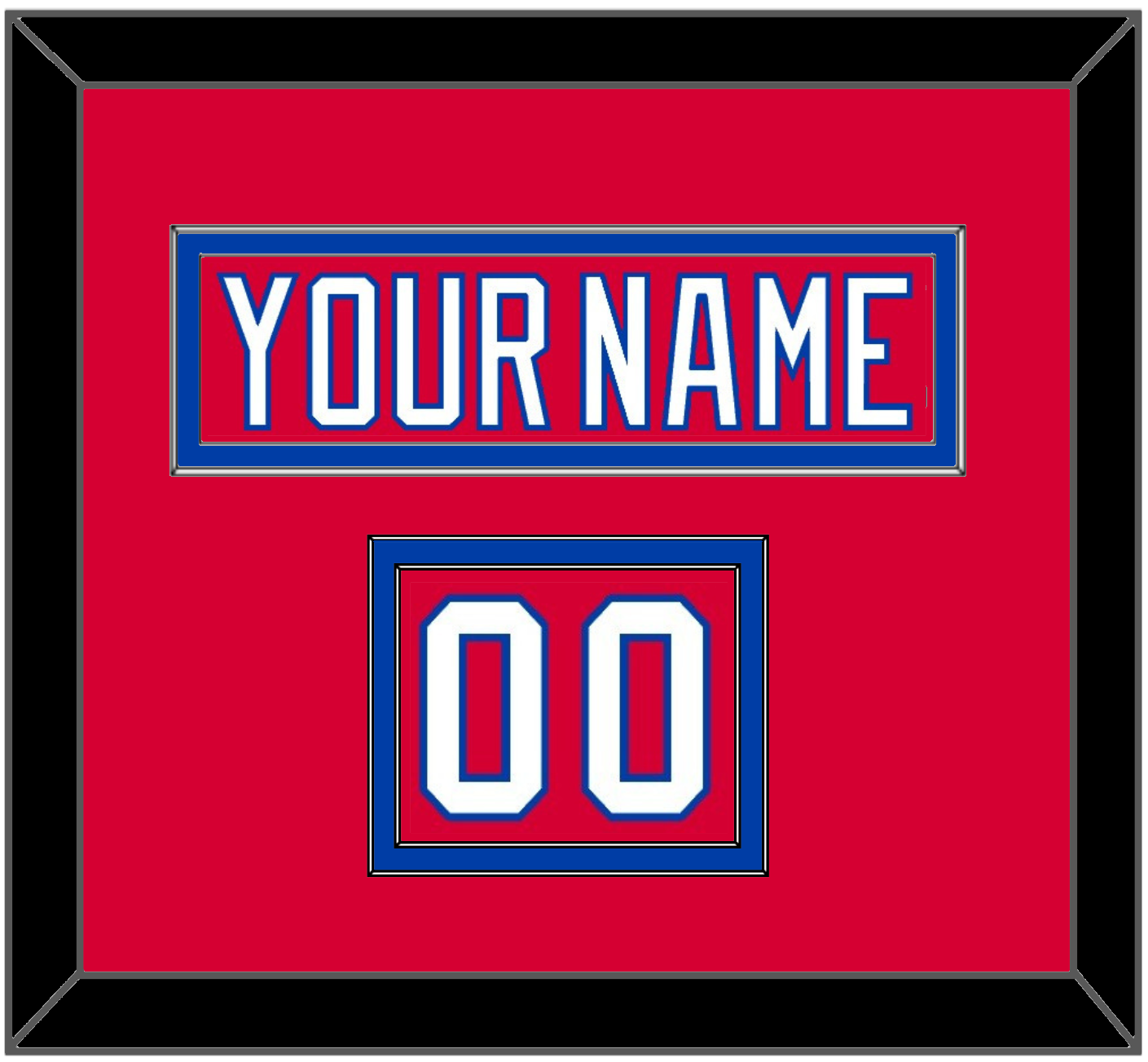 Washington Nameplate & Number (Shoulder) - Alternate Red (2018-2020) - Signature Tier 2