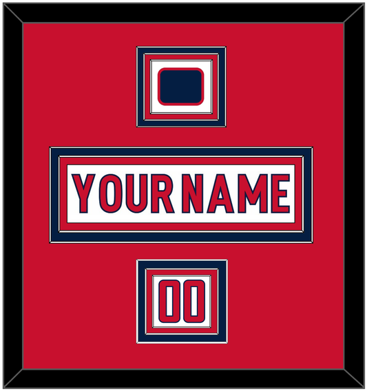 Washington Nameplate, Number (Shoulder) & Jersey Logo Patch - Road White - Premier Tier 1