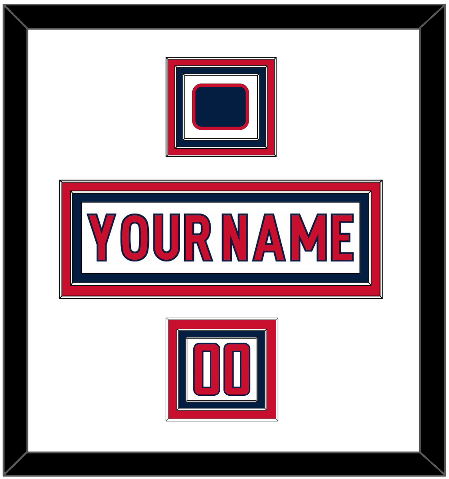 Washington Nameplate, Number (Shoulder) & Jersey Logo Patch - Road White - Premier Tier 2