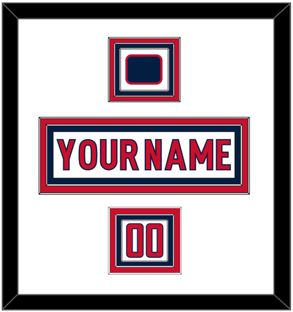 Washington Nameplate, Number (Shoulder) & Jersey Logo Patch - Road White - Premier Tier 2