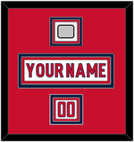 Washington Nameplate, Number (Shoulder) & 2018 Stanley Cup Finals Patch - Road White - Triple Mat 1